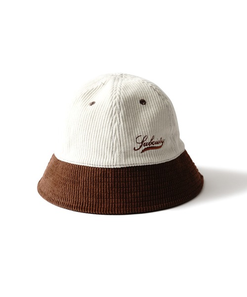 Subciety(サブサエティ)の「2TONE CORDUROY HAT(ハット・メンズ・ブラック/ブラウン/ネイビー/オリーブ・FREE)」の7枚目の写真