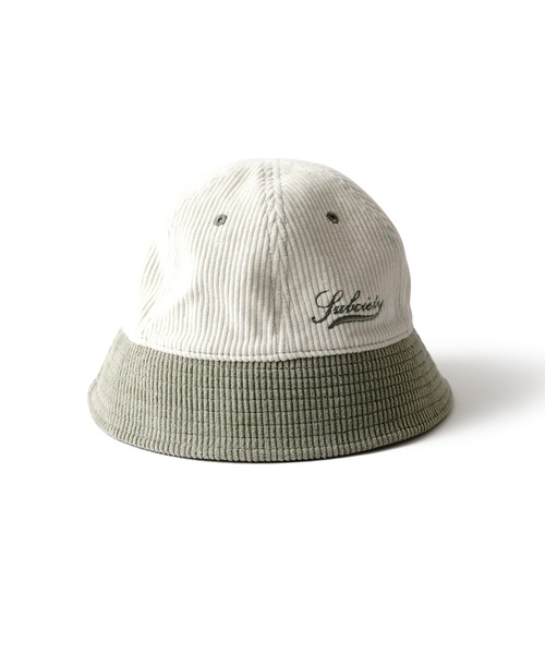 Subciety(サブサエティ)の「2TONE CORDUROY HAT(ハット・メンズ・ブラック/ブラウン/ネイビー/オリーブ・FREE)」の9枚目の写真