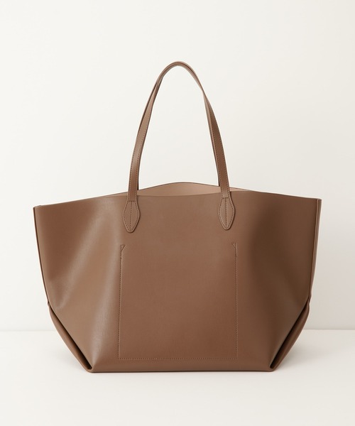 【美品】&MyuQ/アンドミューク ATE トートバッグ 冬素材 ブラウン ＆MyuQ（アンドミューク）の「【&MyuQ】ATE TOTE BAG（トート