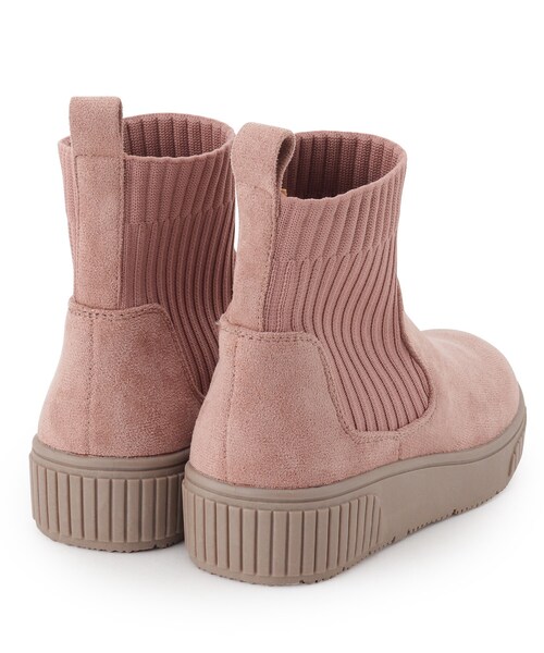 SHOO・LA・RUE（シューラルー）の「◆【リンク】ニットブーツ（ブーツ・キッズ・ブラック/ピンク系・80/20/21/90）」の5枚目の写真