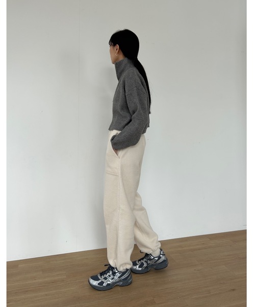 Didot.showroom(ディドット ショールーム)の「ダブルジップ リブニット カーディガン(カーディガン/ボレロ・レディース・オレンジ/グリーン/グレー/アイボリー・FREE)」の5枚目の写真