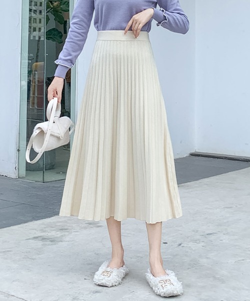 ニットプリーツスカート（スカート）｜Amulet（アミュレット）の