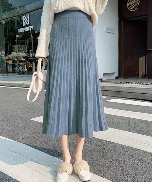 セール】ニットプリーツスカート（スカート）｜Amulet（アミュレット