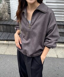 ダンボールスエードアノラックプルオーバー