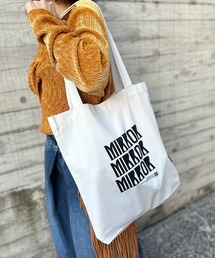 mi via loca | RECYCLED SOFT FABRIC MIRRORロゴ トートバッグ(トートバッグ)