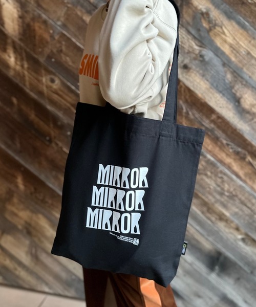 セール】RECYCLED SOFT FABRIC MIRRORロゴ トートバッグ（トート