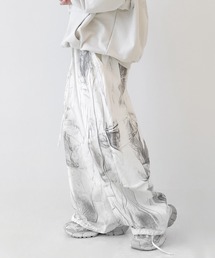 minsobi | オイルウォッシュドカーゴパンツ ワイドイージーパンツ(カーゴパンツ)