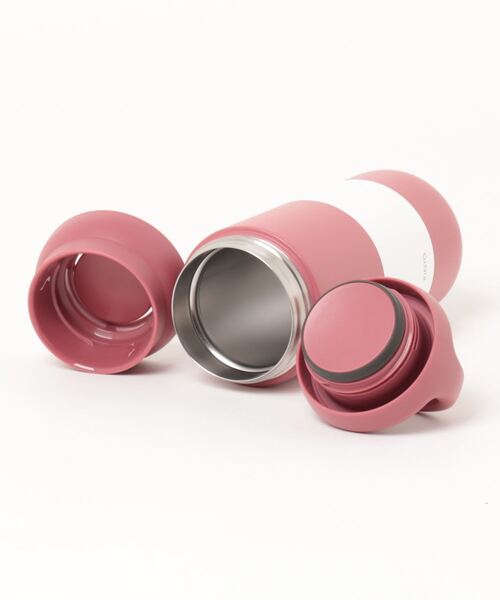 Me%（ミィパーセント）の「KINTOデイオンタンブラー 167873（パスケース・レディース・オフホワイト/チャコールグレー/ピンク・FREE）」の6枚目の写真