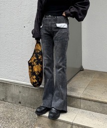 AMAIL | Comfortable flare denim(デニムパンツ)
