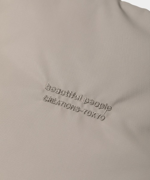 beautiful people(ビューティフルピープル)の「mobious bag in nylontwill S(ハンドバッグ・レディース・グレー/ブラウン/ブラック・FREE)」の5枚目の写真