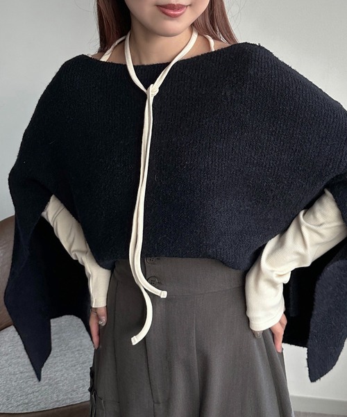 soie by apres jour mignon(ソワバイアプレジュールミニョン)の「【soie by apres jour mignon】デザインカットソー【ZOZOTOWN限定アイテム】(Tシャツ/カットソー・レディース・アイボリー/ブラック・SMALL/MEDIUM)」の3枚目の写真