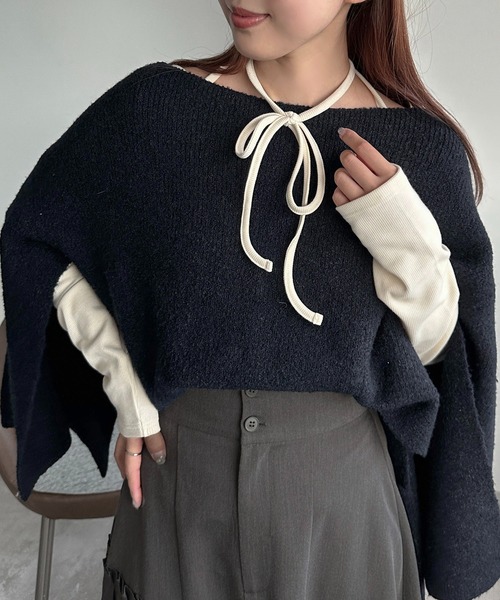 soie by apres jour mignon(ソワバイアプレジュールミニョン)の「【soie by apres jour mignon】デザインカットソー【ZOZOTOWN限定アイテム】(Tシャツ/カットソー・レディース・アイボリー/ブラック・SMALL/MEDIUM)」の5枚目の写真