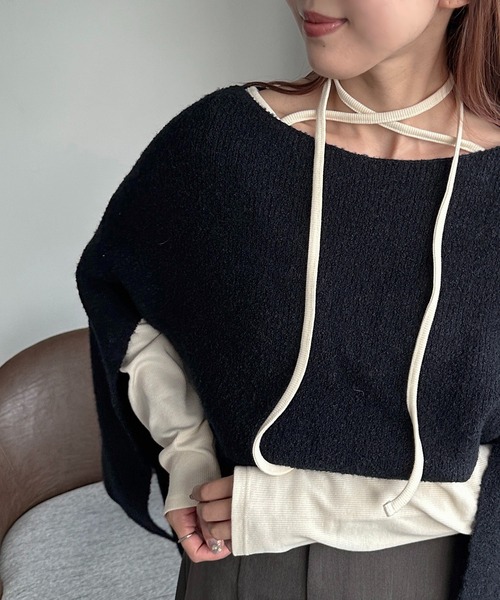 soie by apres jour mignon(ソワバイアプレジュールミニョン)の「【soie by apres jour mignon】デザインカットソー【ZOZOTOWN限定アイテム】(Tシャツ/カットソー・レディース・アイボリー/ブラック・SMALL/MEDIUM)」の7枚目の写真