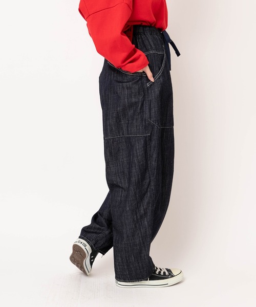 URCH RNA(アーチ アールエヌエー)の「R4169 コックさんのアトリエパンツ(デニムパンツ・レディース・ラベンダー/ワンウォッシュ/ナチュラル/スミクロ/グリーン・MEDIUM)」の22枚目の写真