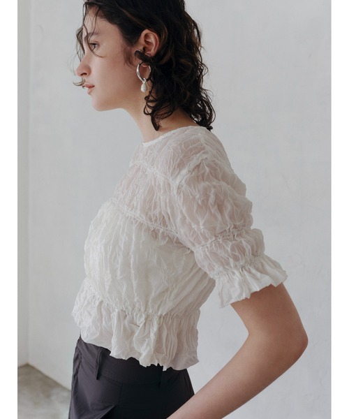 emmi（エミ）の「【emmi atelier】サントーニインナーベアトップ（チューブトップ・レディース・ホワイト/ブラウン/ブラック・FREE）」の19枚目の写真