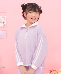 キョウホ50s60s〜扇コンマーハーフジッププルオーバー　ツートンパープル キョウホ様専用50s60s〜扇コンマーハーフジッププルオーバー