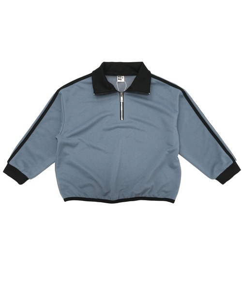 Bee des Bee（ビーデスビー）の「ハーフジップ プルオーバー（スウェット・キッズ・ブラック/杢グレー/ホワイト/ピンク/ブルー/ライラック/ベージュ/ブルー系その他・110cm/120cm/130cm/140cm/150cm/100cm）」の14枚目の写真