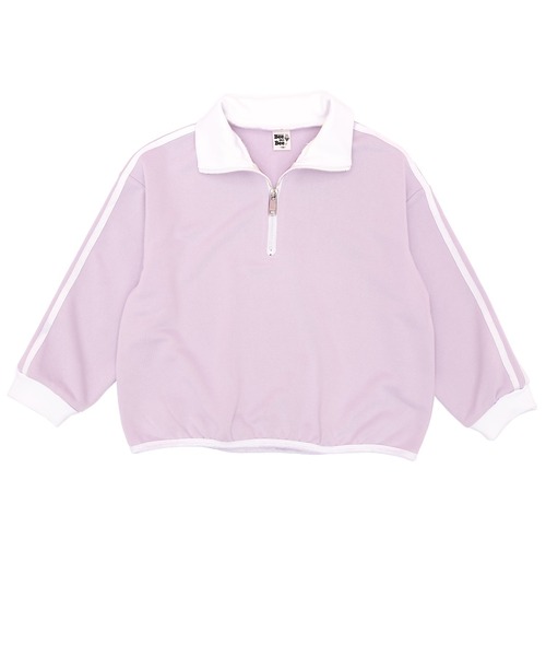 Bee des Bee（ビーデスビー）の「ハーフジップ プルオーバー（スウェット・キッズ・ブラック/杢グレー/ホワイト/ピンク/ブルー/ライラック/ベージュ/ブルー系その他・110cm/120cm/130cm/140cm/150cm/100cm）」の18枚目の写真