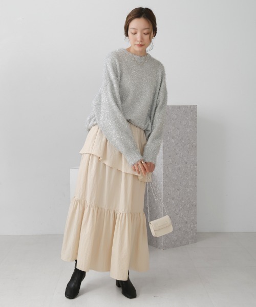 Bab（バブ）の「ラメニットプルオーバー（ニット/セーター・レディース・ゴールド/シルバー・FREE）」の6枚目の写真