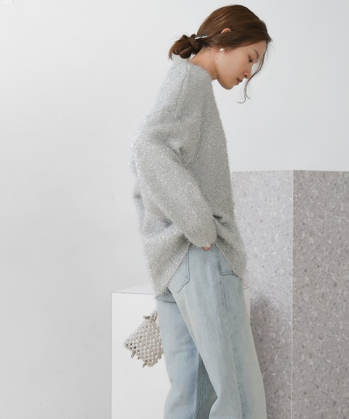 Bab（バブ）の「ラメニットプルオーバー（ニット/セーター・レディース・ゴールド/シルバー・FREE）」の14枚目の写真