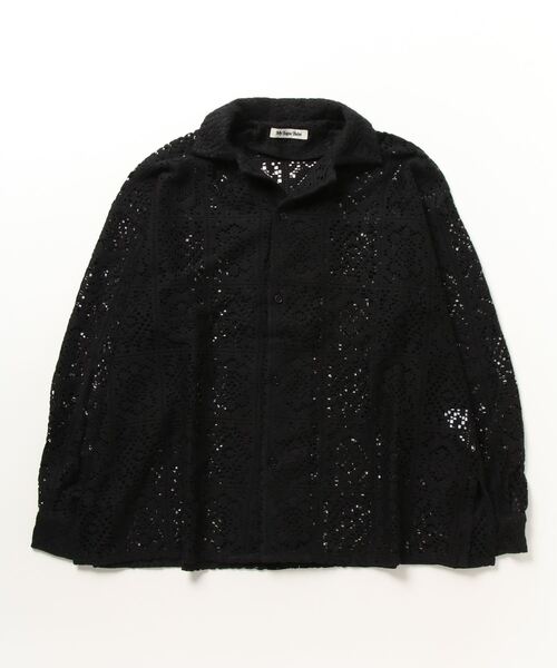 My sugar Babe（マイシュガーベイブ）の「lace shirt（シャツ/ブラウス・メンズ・オフホワイト/ブラック・MEDIUM/LARGE）」の2枚目の写真