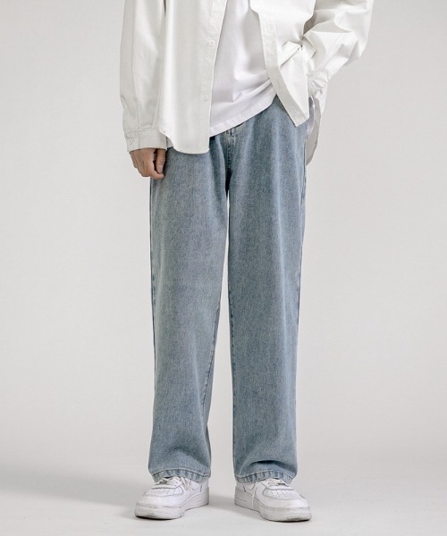 VIBGYOR(ヴィブジョー)の「デニムパンツ(BL)(デニムパンツ・メンズ・ブルー/チャコールグレー/ブラック/サックスブルー・MEDIUM/LARGE)」の1枚目の写真