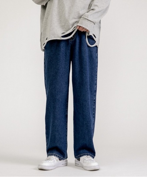 VIBGYOR(ヴィブジョー)の「デニムパンツ(BL)(デニムパンツ・メンズ・ブルー/チャコールグレー/ブラック/サックスブルー・MEDIUM/LARGE)」の4枚目の写真