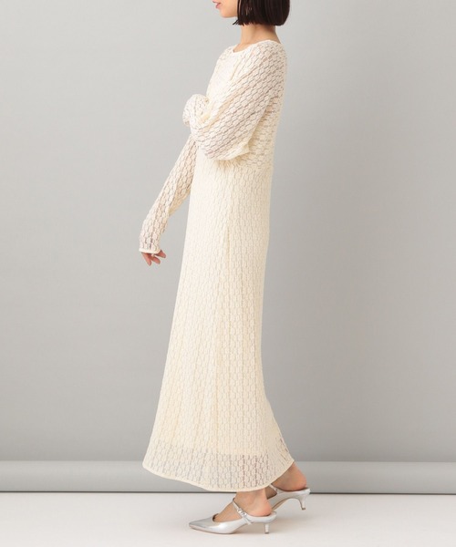 A part by(アパートバイ)の「ソウレースIラインワンピース(ワンピース・レディース・ブラック/アイボリー・FREE)」の5枚目の写真