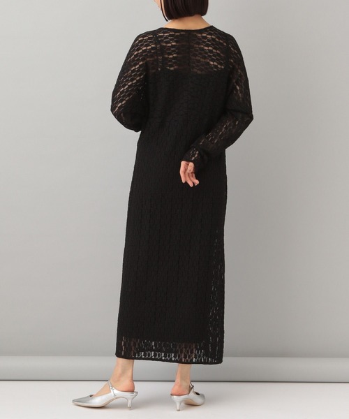 A part by(アパートバイ)の「ソウレースIラインワンピース(ワンピース・レディース・ブラック/アイボリー・FREE)」の6枚目の写真