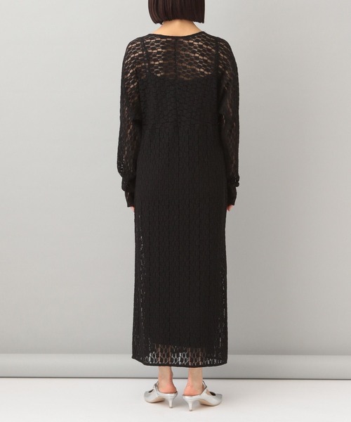 A part by(アパートバイ)の「ソウレースIラインワンピース(ワンピース・レディース・ブラック/アイボリー・FREE)」の10枚目の写真