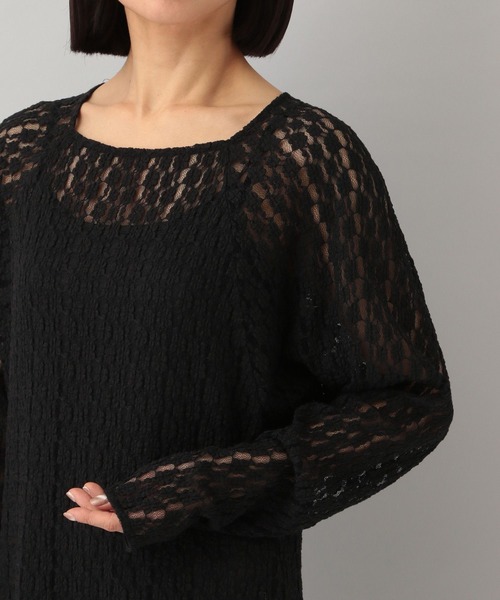 A part by(アパートバイ)の「ソウレースIラインワンピース(ワンピース・レディース・ブラック/アイボリー・FREE)」の12枚目の写真