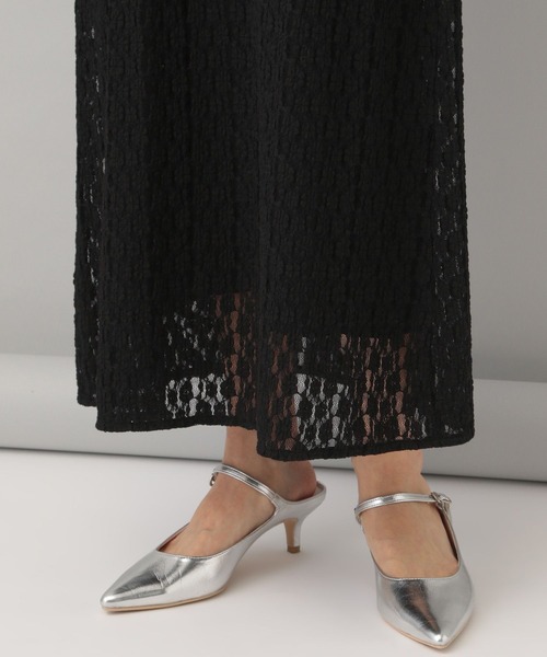 A part by(アパートバイ)の「ソウレースIラインワンピース(ワンピース・レディース・ブラック/アイボリー・FREE)」の13枚目の写真