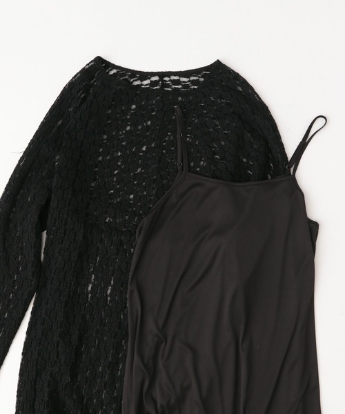 A part by(アパートバイ)の「ソウレースIラインワンピース(ワンピース・レディース・ブラック/アイボリー・FREE)」の15枚目の写真