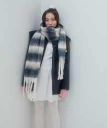whim | 【NEW】Chiffon border muffler(マフラー)