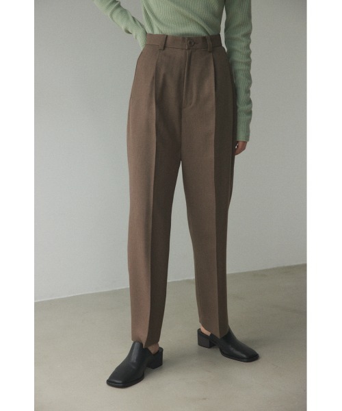 BLACK BY MOUSSY（ブラックバイマウジー）の「basic straight pants(ベーシックストレートパンツ)（スラックス・レディース・ブラウン/ブラック/グレー・0/1/2）」の3枚目の写真