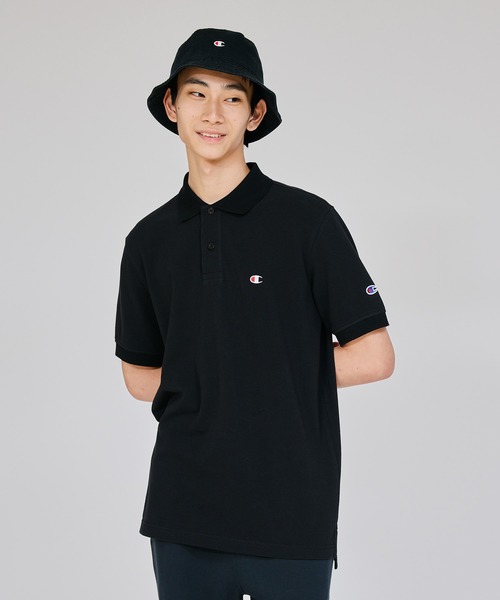 Champion(チャンピオン)の「【Champion/チャンピオン】メンズ ベーシック 大きいサイズ ポロシャツ(ポロシャツ・メンズ・ブラック/グレー/ホワイト/ネイビー・XX-LARGE/XXX-LARGE/XXXX-LARGE)」の1枚目の写真