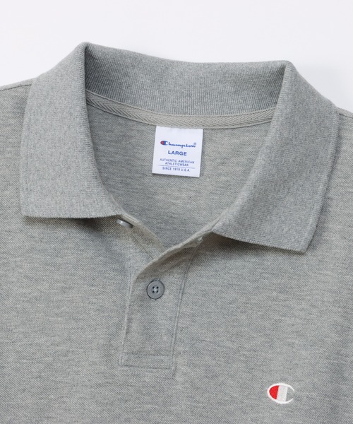 Champion(チャンピオン)の「【Champion/チャンピオン】メンズ ベーシック 大きいサイズ ポロシャツ(ポロシャツ・メンズ・ブラック/グレー/ホワイト/ネイビー・XX-LARGE/XXX-LARGE/XXXX-LARGE)」の15枚目の写真