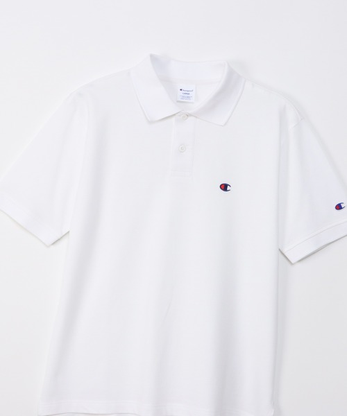 Champion(チャンピオン)の「【Champion/チャンピオン】メンズ ベーシック 大きいサイズ ポロシャツ(ポロシャツ・メンズ・ブラック/グレー/ホワイト/ネイビー・XX-LARGE/XXX-LARGE/XXXX-LARGE)」の6枚目の写真