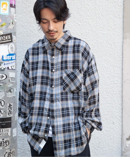 JACKROSE（ジャックローズ）の「JE-CHECK SHIRT LS（シャツ/ブラウス・メンズ・ブラック/ベージュ/ブラック系2・FREE）」の12枚目の写真