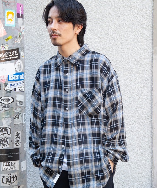 JACKROSE（ジャックローズ）の「JE-CHECK SHIRT LS（シャツ/ブラウス・メンズ・ブラック/ベージュ/ブラック系2・FREE）」の13枚目の写真