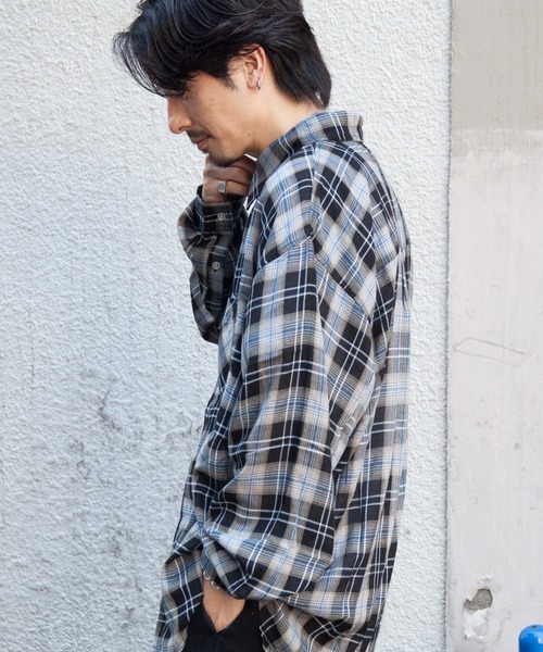 JACKROSE（ジャックローズ）の「JE-CHECK SHIRT LS（シャツ/ブラウス・メンズ・ブラック/ベージュ/ブラック系2・FREE）」の14枚目の写真