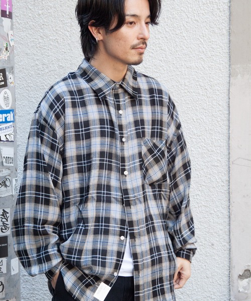 JACKROSE（ジャックローズ）の「JE-CHECK SHIRT LS（シャツ/ブラウス・メンズ・ブラック/ベージュ/ブラック系2・FREE）」の18枚目の写真