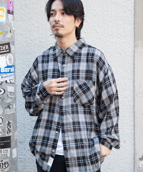 JACKROSE（ジャックローズ）の「JE-CHECK SHIRT LS（シャツ/ブラウス・メンズ・ブラック/ベージュ/ブラック系2・FREE）」の19枚目の写真
