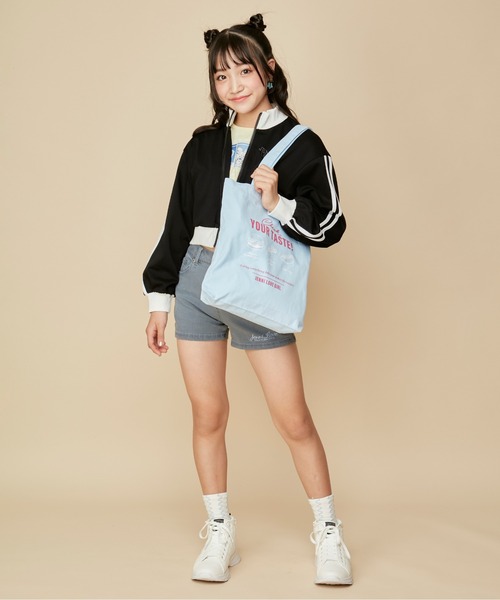 JENNI love（ジェニィラブ）の「【A４サイズ収納可】デイリートートバッグ（トートバッグ・キッズ・ブラック/サックスブルー/ピンク/オレンジ・F）」の9枚目の写真