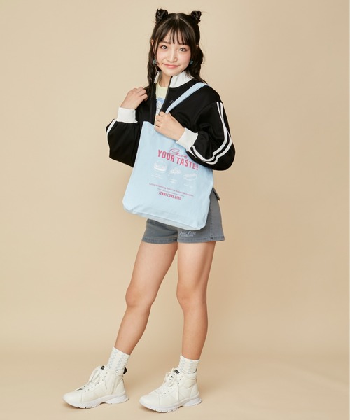 JENNI love（ジェニィラブ）の「【A４サイズ収納可】デイリートートバッグ（トートバッグ・キッズ・ブラック/サックスブルー/ピンク/オレンジ・F）」の7枚目の写真