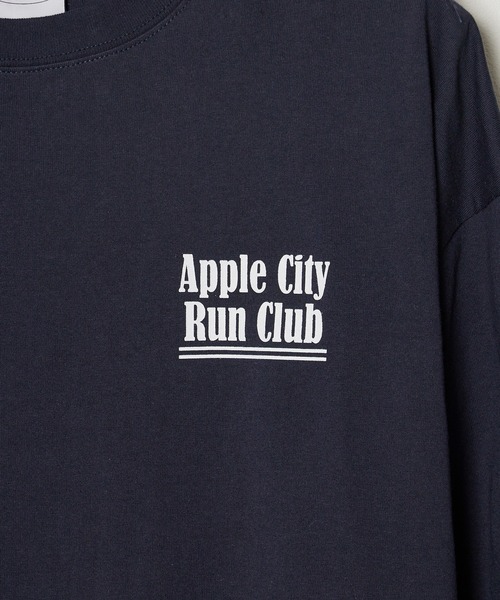 PARROTT CANVAS(パロットキャンバス)の「PARROTT CANVAS/パロットキャンバス Run Club L/S Tee Tシャツ(Tシャツ/カットソー・メンズ・オフホワイト/ネイビー・FREE)」の10枚目の写真