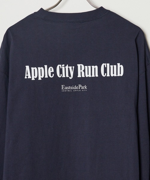 PARROTT CANVAS(パロットキャンバス)の「PARROTT CANVAS/パロットキャンバス Run Club L/S Tee Tシャツ(Tシャツ/カットソー・メンズ・オフホワイト/ネイビー・FREE)」の12枚目の写真