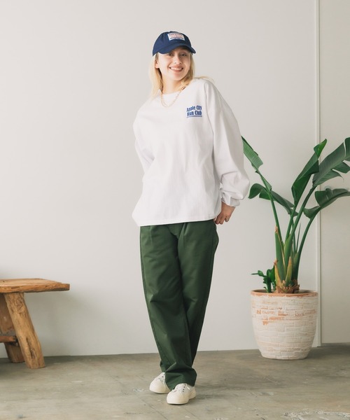 PARROTT CANVAS(パロットキャンバス)の「PARROTT CANVAS/パロットキャンバス Run Club L/S Tee Tシャツ(Tシャツ/カットソー・メンズ・オフホワイト/ネイビー・FREE)」の21枚目の写真