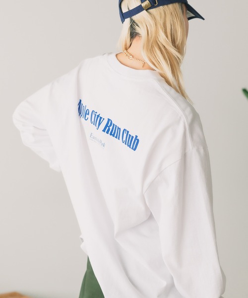 PARROTT CANVAS(パロットキャンバス)の「PARROTT CANVAS/パロットキャンバス Run Club L/S Tee Tシャツ(Tシャツ/カットソー・メンズ・オフホワイト/ネイビー・FREE)」の20枚目の写真