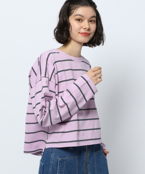 niko and...(ニコアンド)の「COLORマイスターロングTEE(Tシャツ/カットソー・レディース・オフホワイト/ブルー/ホワイト/ピンク/イエロー・BIG(L)/SHORT)」の5枚目の写真